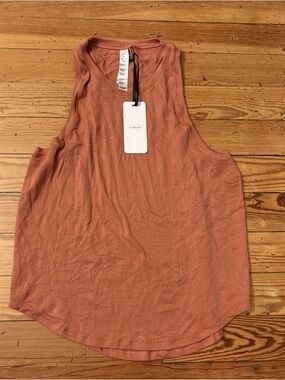 Varley Dacey longline tank top Canyon Rose Coral  Size L/XL NWT